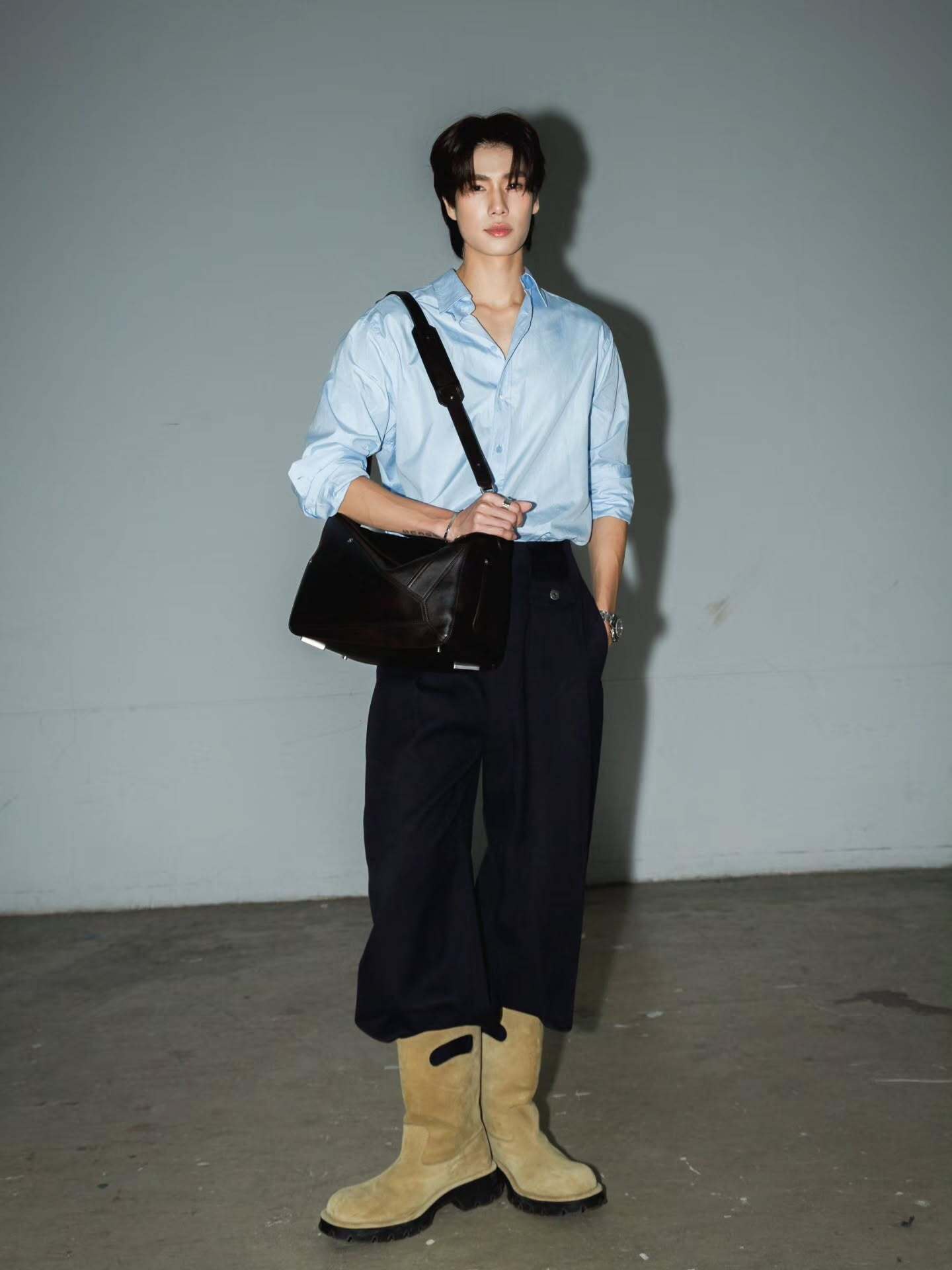 2026 New GS Leather-Trimmed Casual Trousers (BB792-B85)