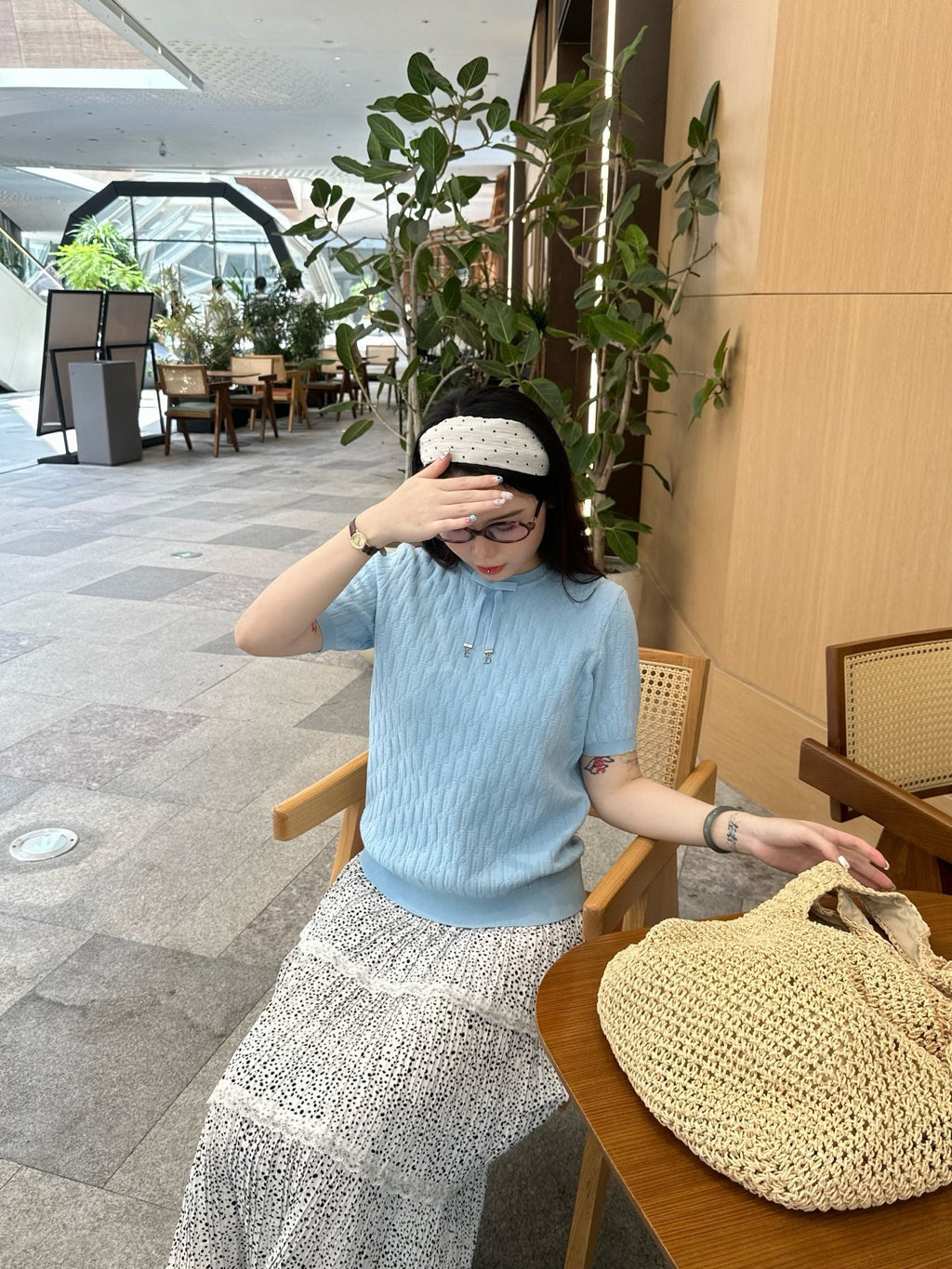 2026 Women’s GS All-Over Print Short-Sleeved Sweatshirt (DD105)