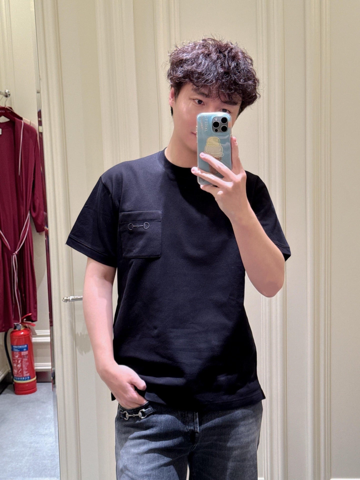 2026 New GS Short-Sleeve Shirt with Horsebit Embroidery on the Pocket (CC964-A10)