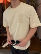 2026 New GS  Crocheted Heart Short-Sleeved Top (AA553-A15)