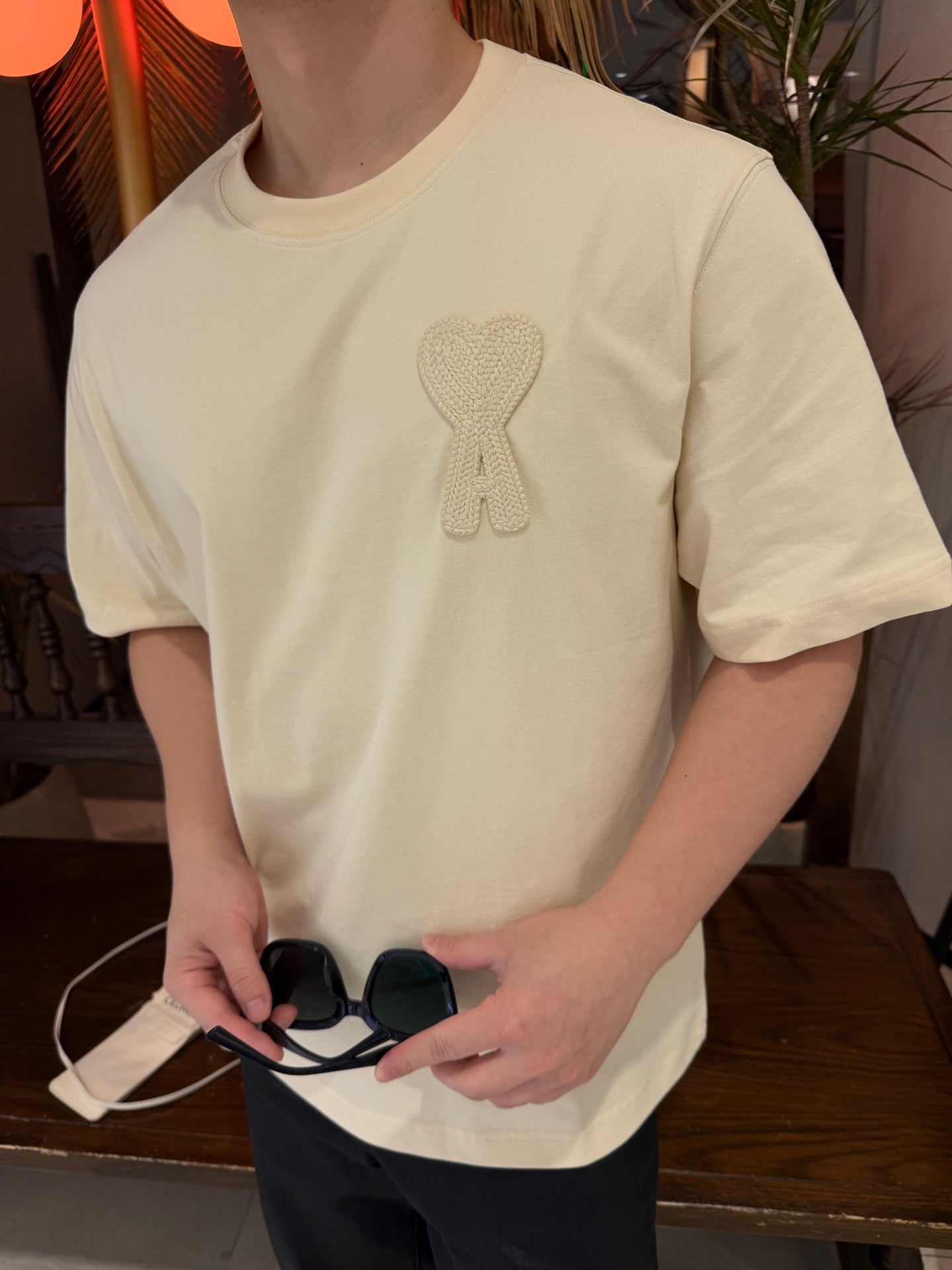 2026 New GS  Crocheted Heart Short-Sleeved Top (AA553-A15)