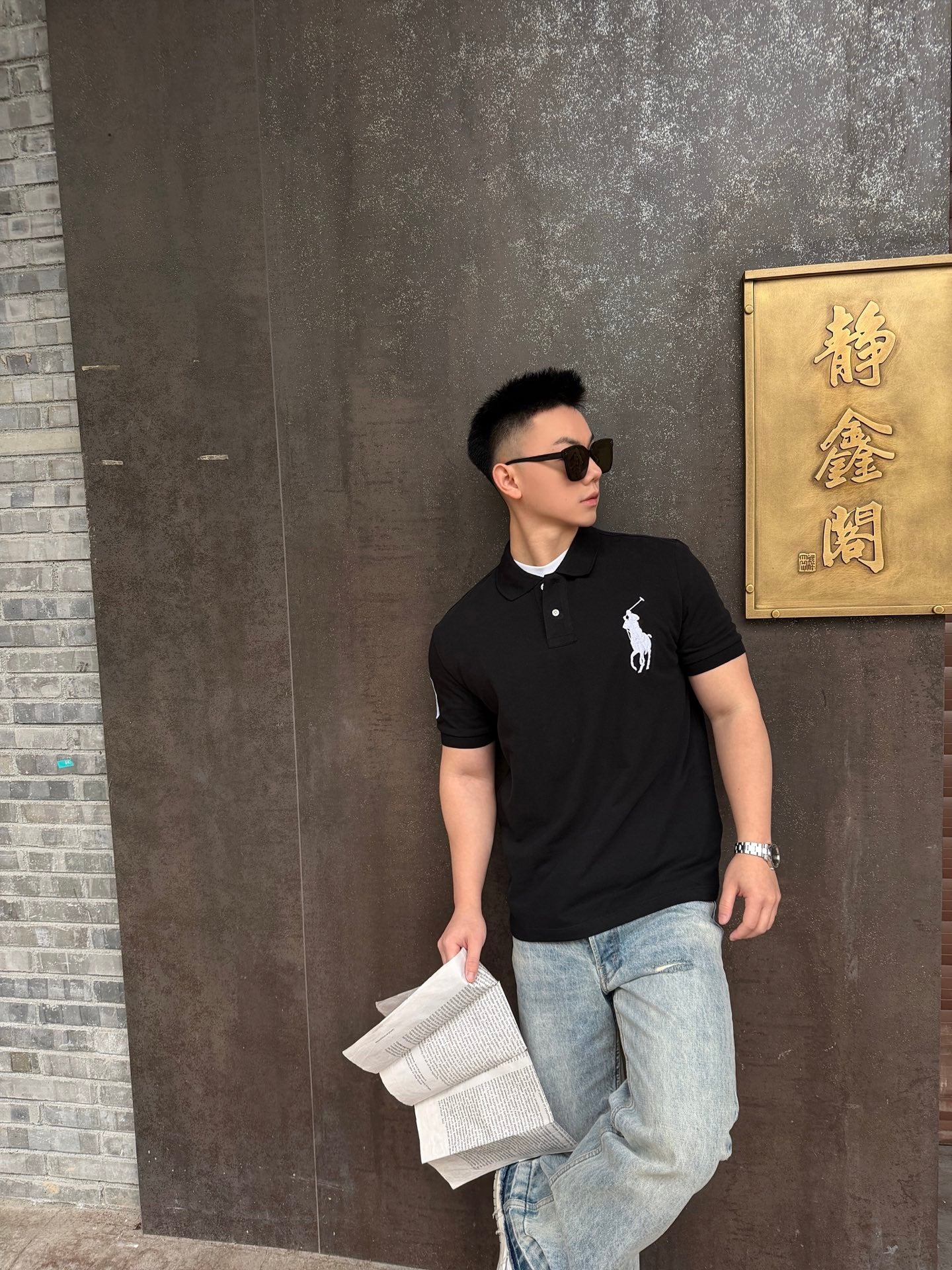 2026 New GS Embroidered Logo Polo Shirt (CC958-A50)