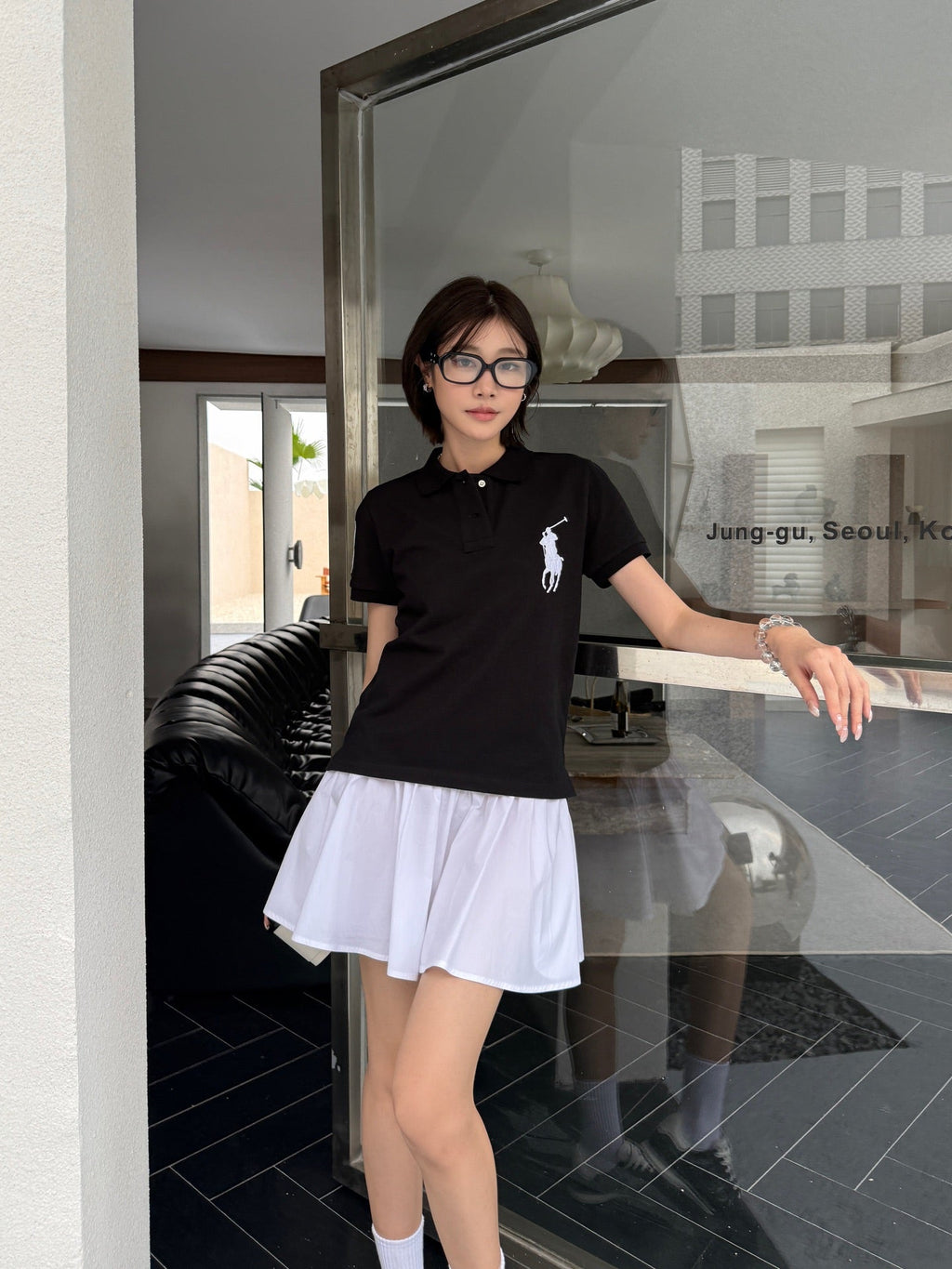2026 Women’s GS Large Embroidered Logo Polo Shirt (FF714)