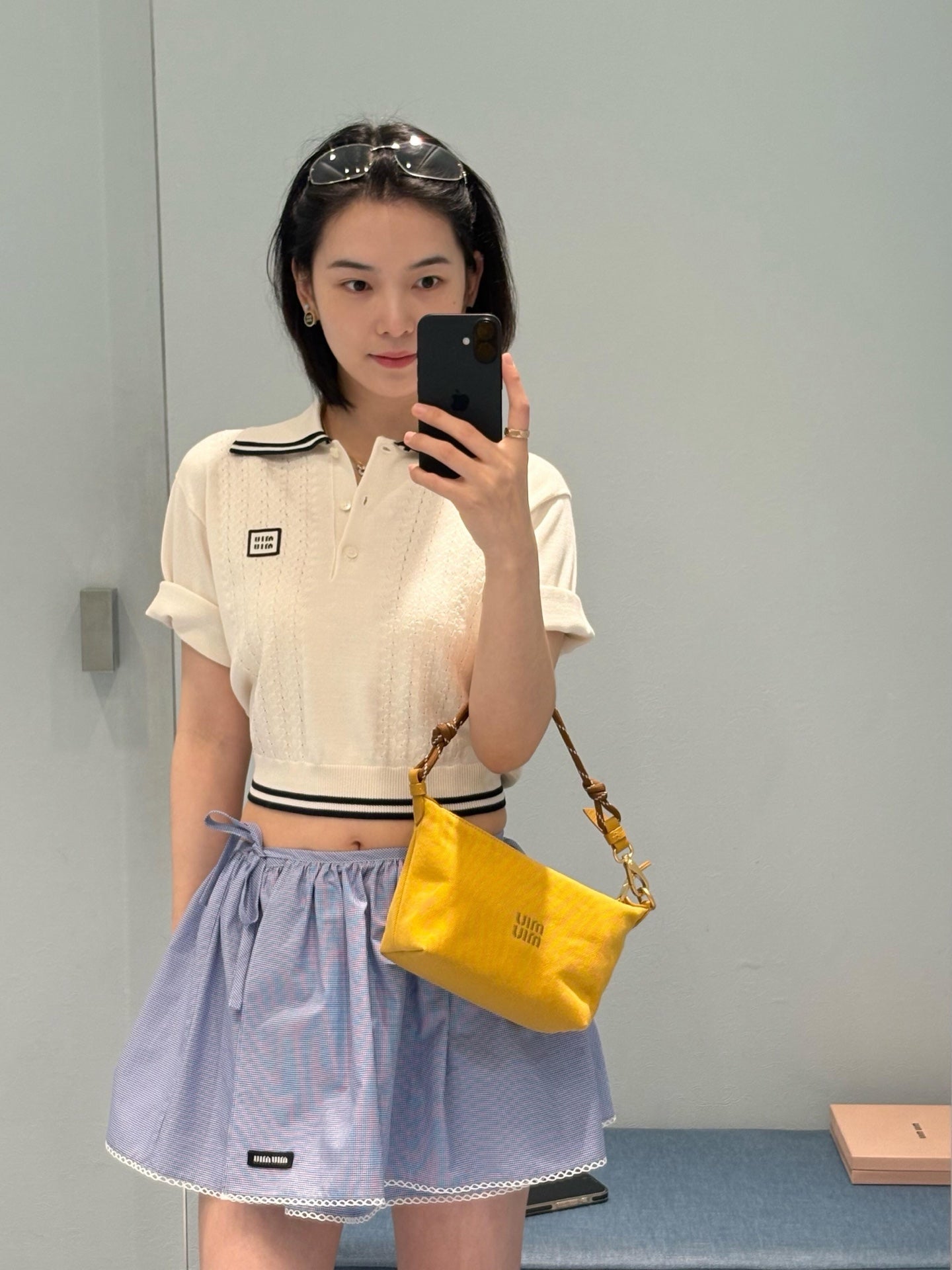 2026 Women’s GS Logo Check Skirt (FF724)