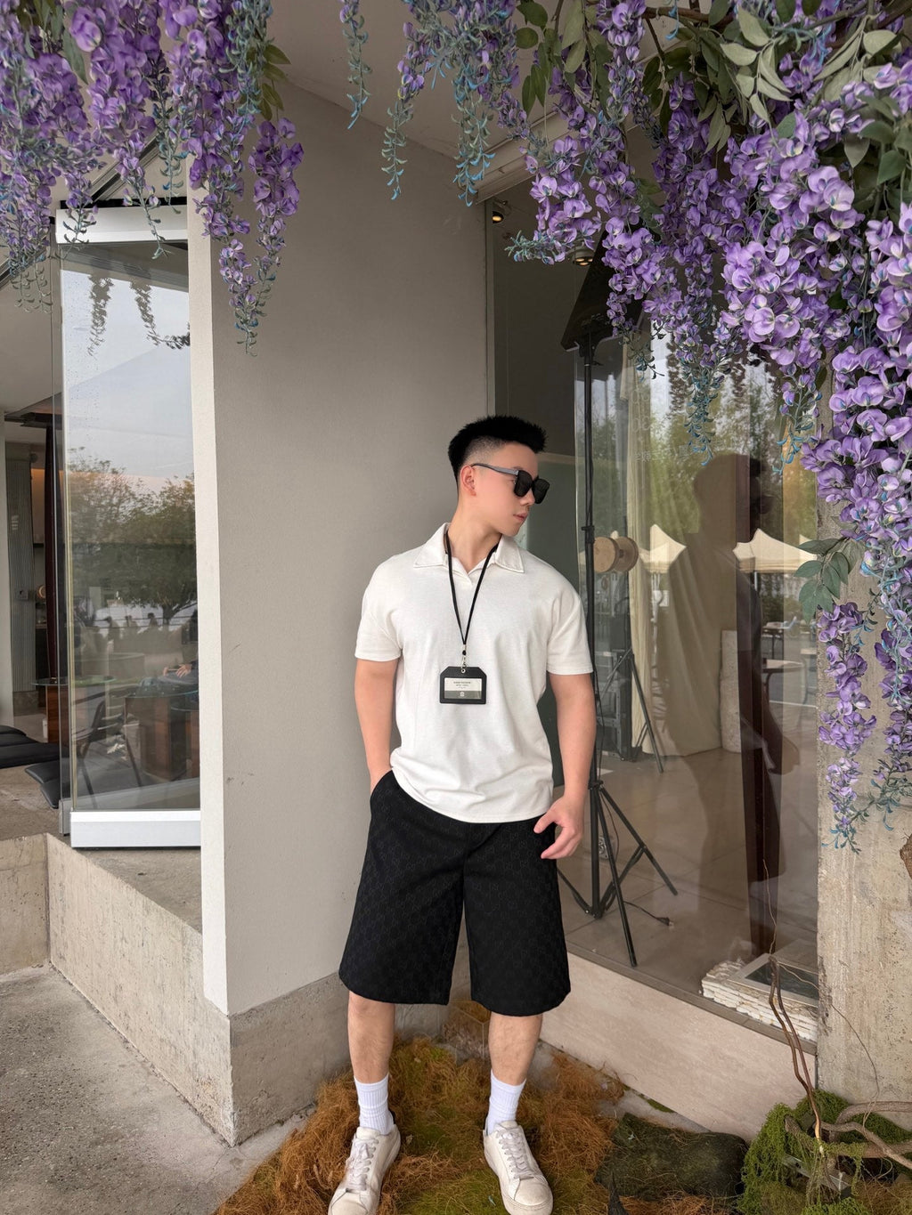 2026 New Arrival GS All-Over Jacquard Print Shorts (AA578-A80)