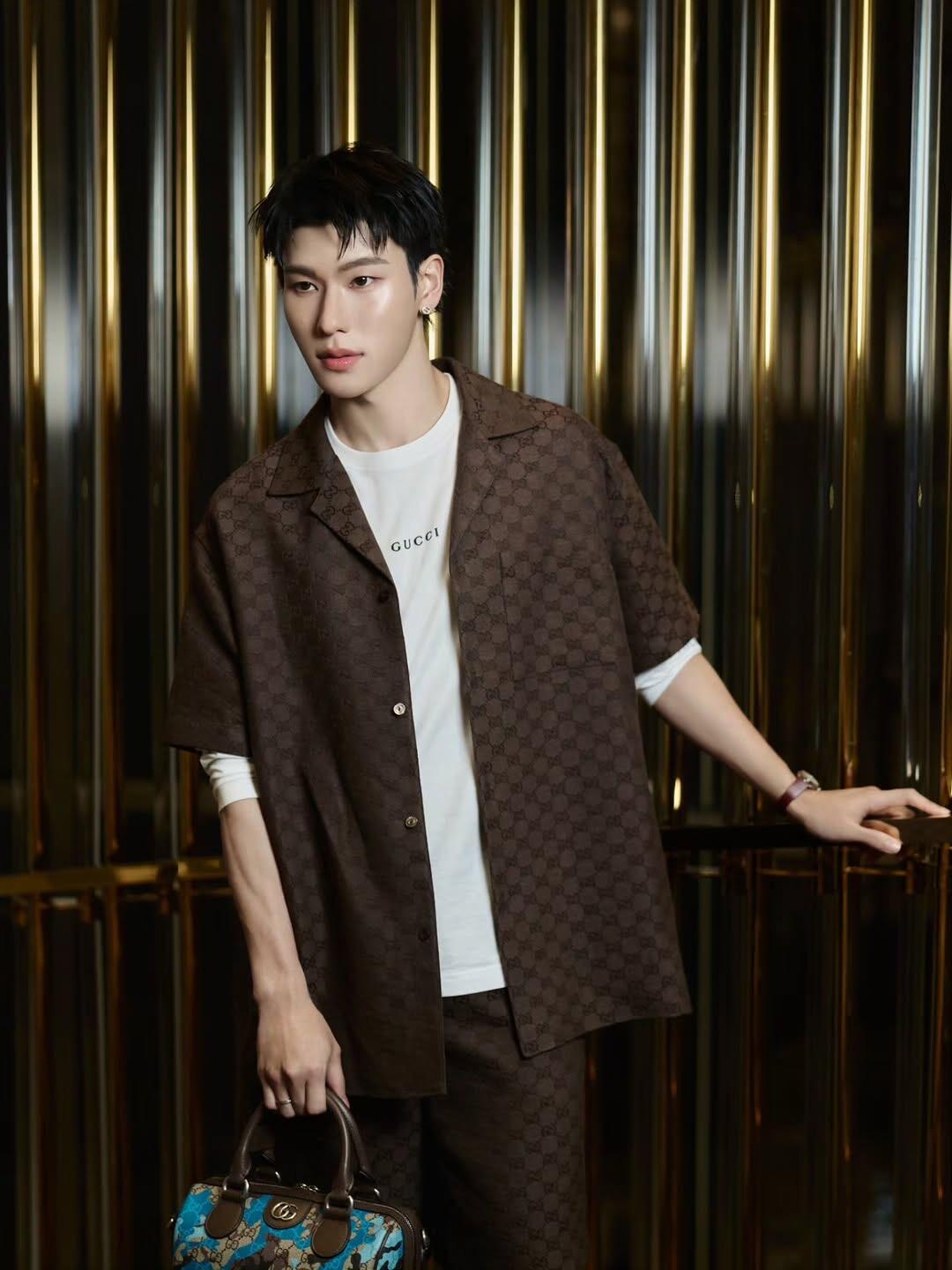 2026 New Arrival GS All-over Jacquard Print Short-sleeved Shirt (AA579-A90)