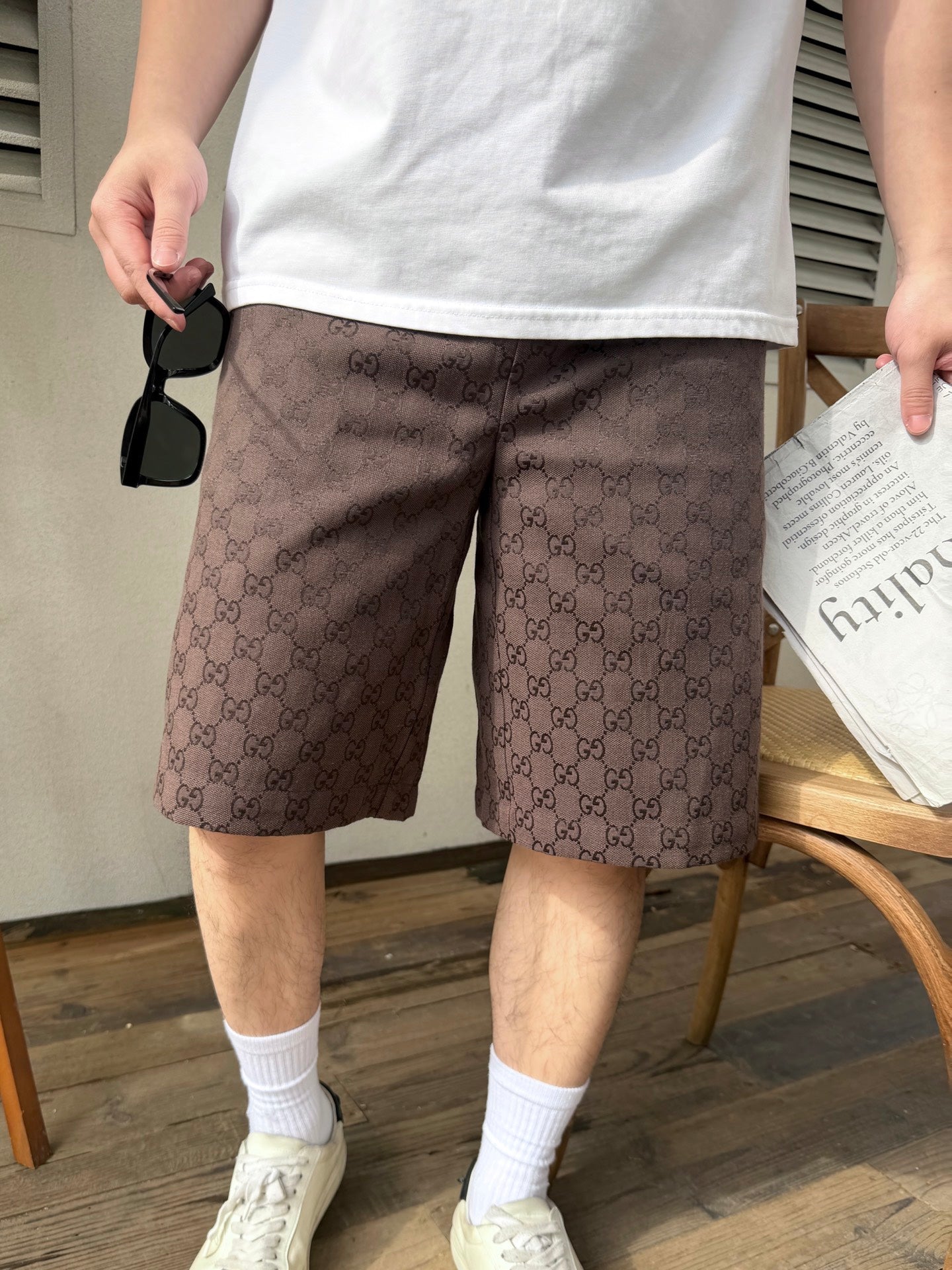2026 New Arrival GS All-Over Jacquard Print Shorts (AA578-A80)