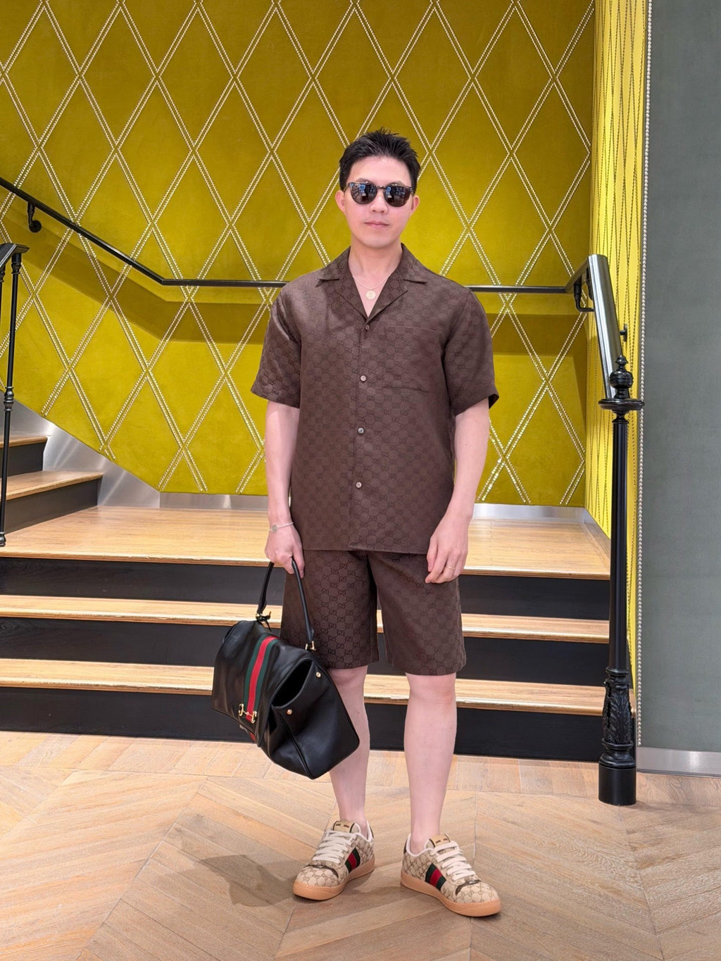 2026 New Arrival GS All-Over Jacquard Print Shorts (AA578-A80)
