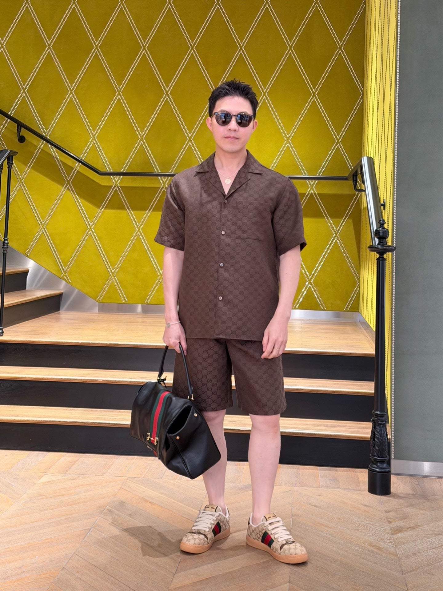2026 New Arrival GS All-Over Jacquard Print Shorts (AA578-A80)