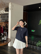 2026 Women’s GS Logo Embroidered Short-Sleeved T-Shirt (EE406)