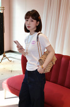 2026 Women’s GS Embellished Interlocking Short-Sleeved Top (DD107)