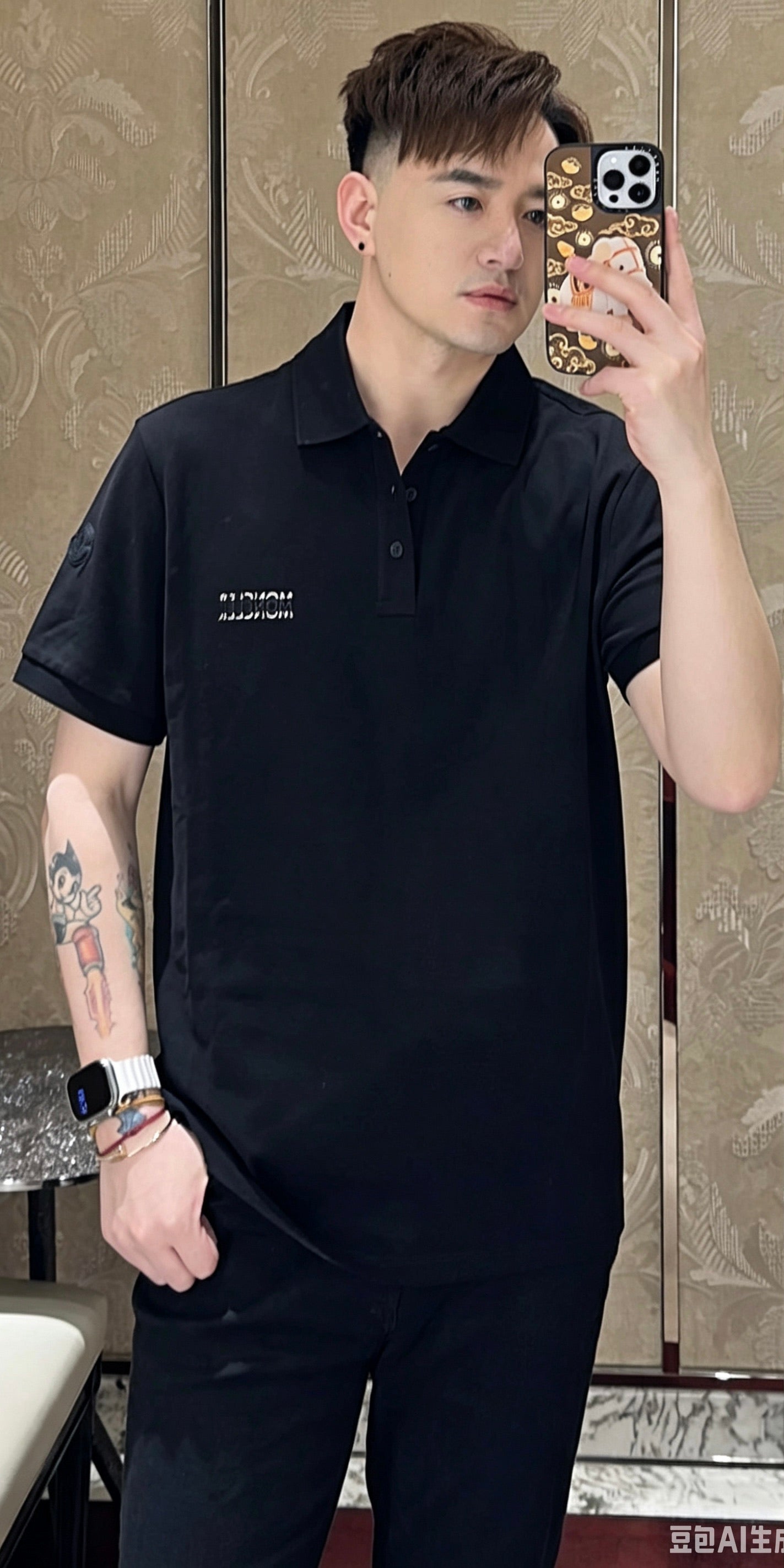 2026 New GS Logo Print Polo Shirt (BB758-A40)