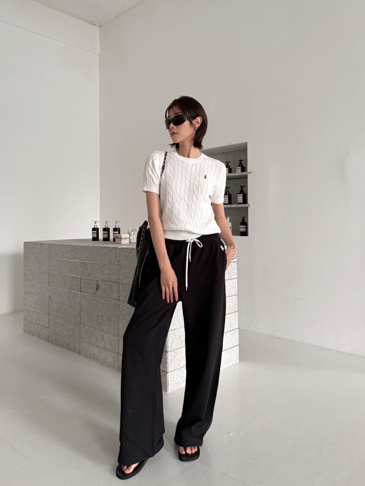 2026 Women’s GS Embroidered Casual Trousers  (FF727)