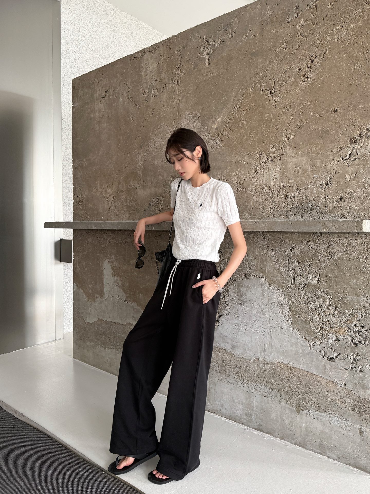 2026 Women’s GS Embroidered Casual Trousers  (FF727)