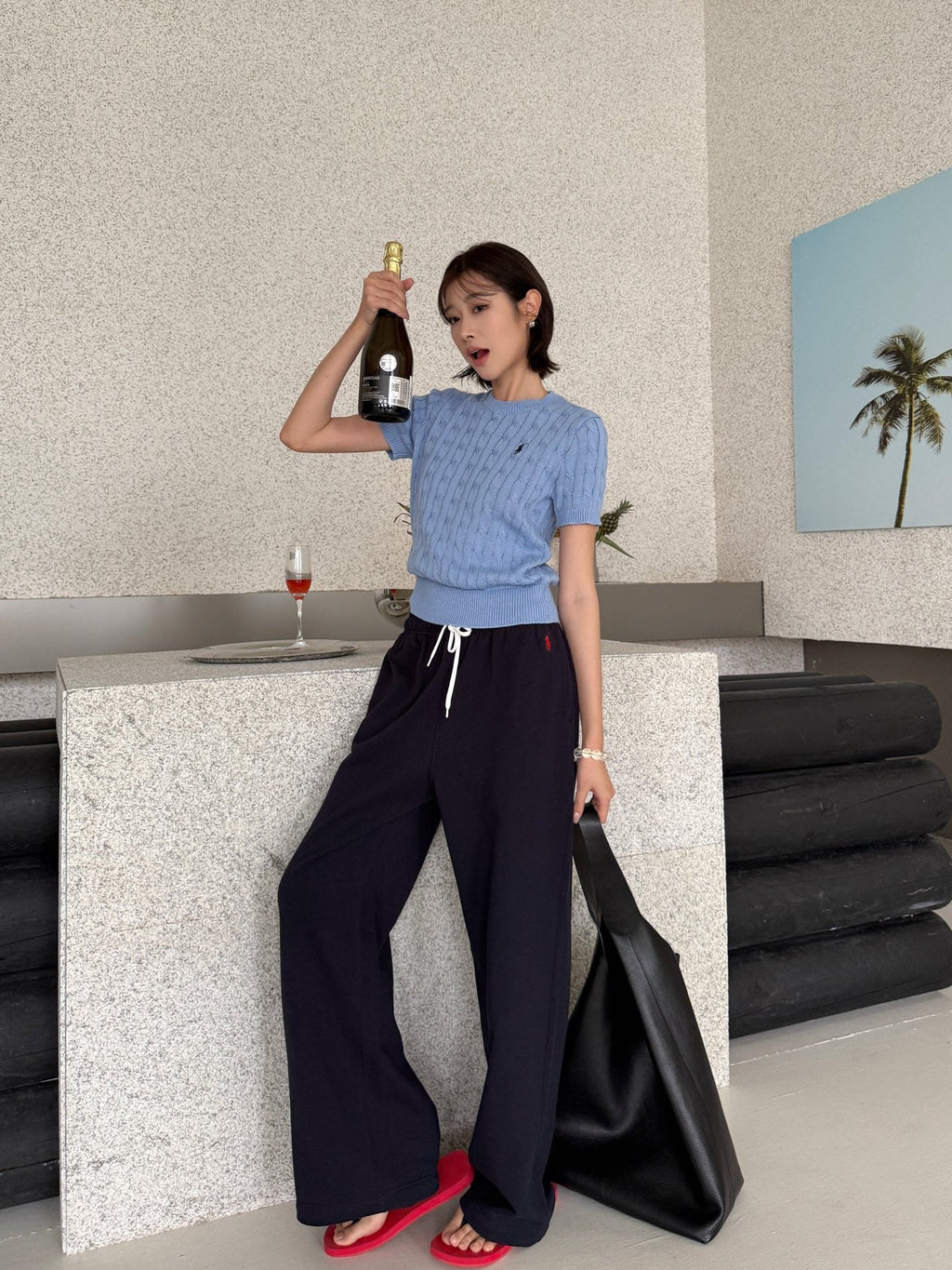 2026 Women’s GS Embroidered Casual Trousers  (FF727)