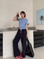 2026 Women’s GS Embroidered Casual Trousers  (FF727)