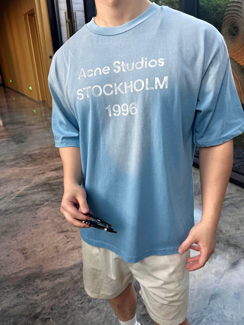 2026 New GS Spray-Printed Distressed Logo Short-Sleeved Shirt (CC928-A15)