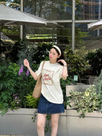 2026 Women’s GS  Retro Print Short-Sleeved T-Shirt (EE421)