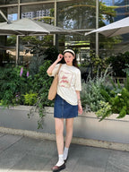 2026 Women’s GS  Retro Print Short-Sleeved T-Shirt (EE421)