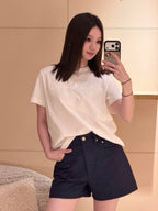 2026 Women’s GS Logo Embroidered Short-Sleeved T-Shirt (EE409)