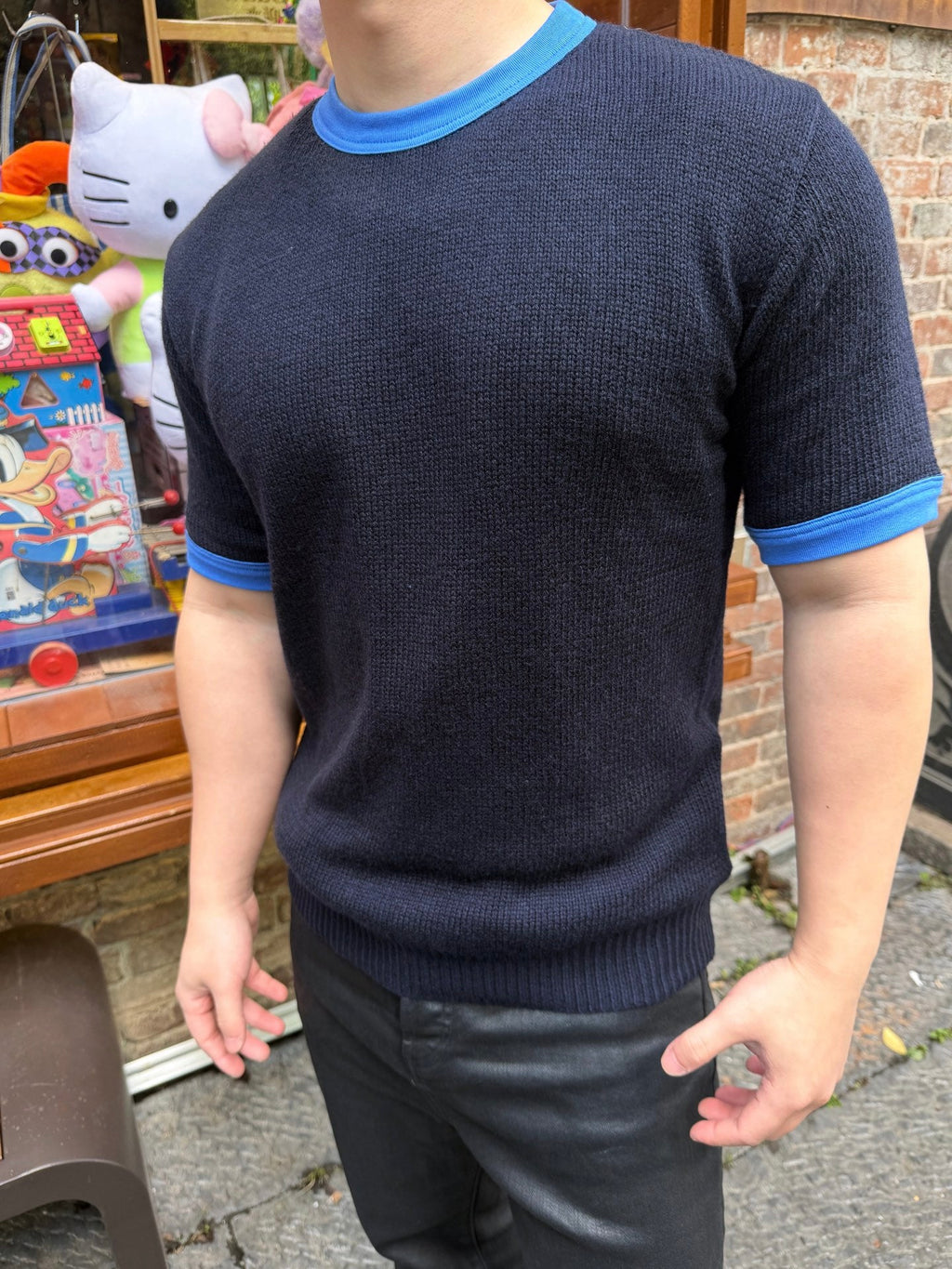2026 New GS Short-Sleeved Sweater with Triangle Logo (AA569-A50)