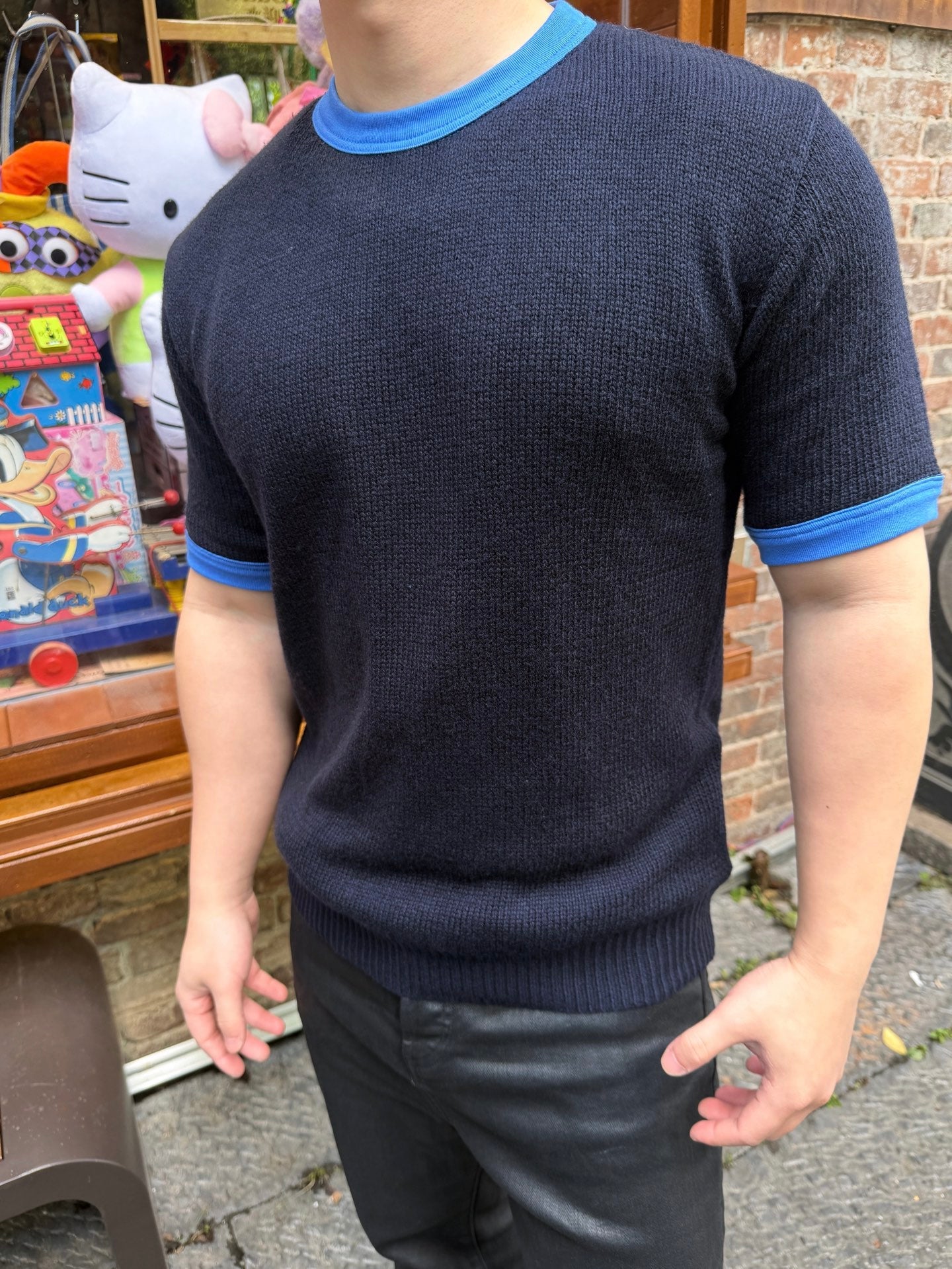 2026 New GS Short-Sleeved Sweater with Triangle Logo (AA569-A50)