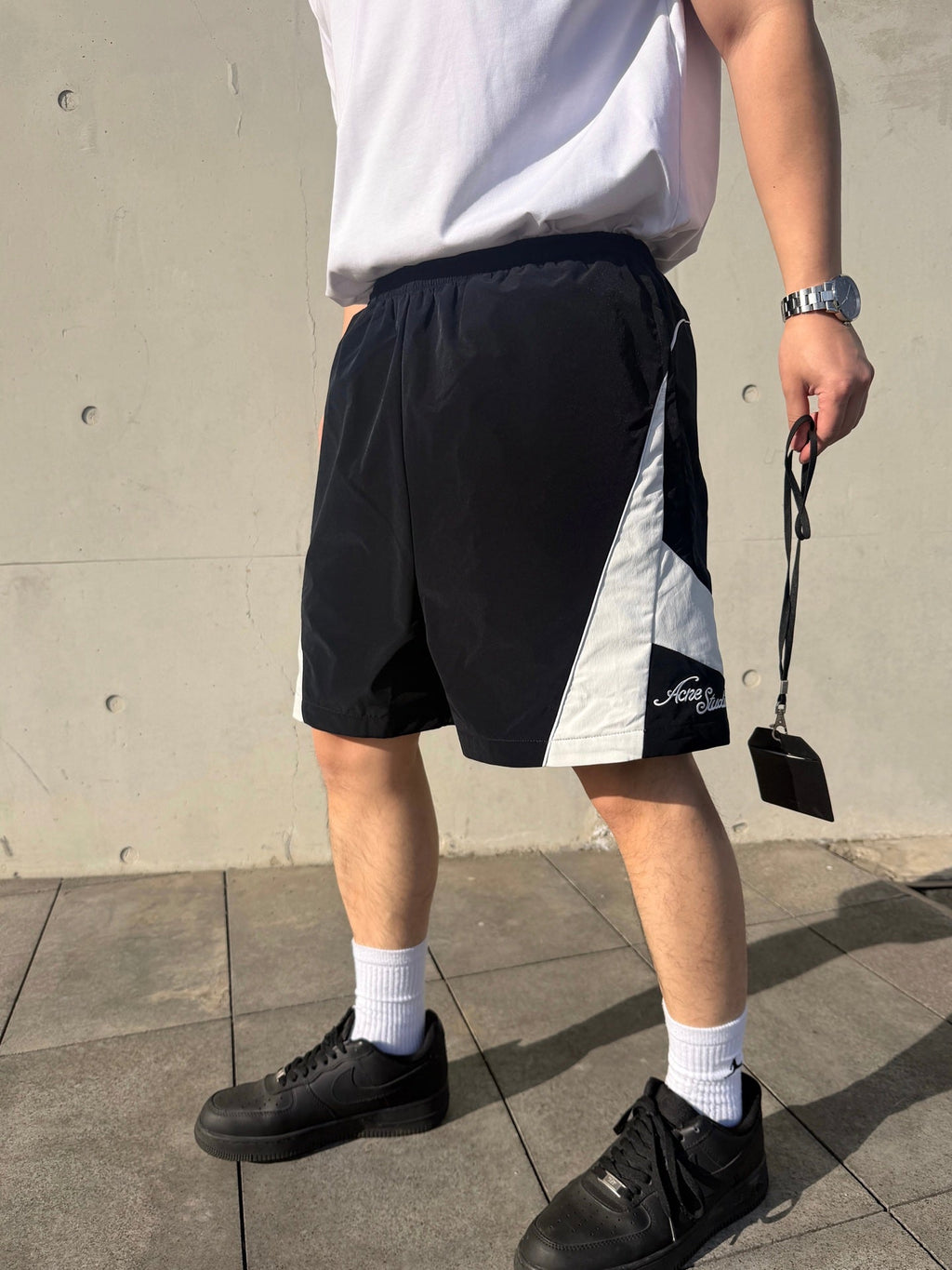 2026 New GS Embroidered Logo Shorts (BB832-A90)