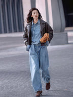 2026 Women’s GS Leather Jeans (EE404)