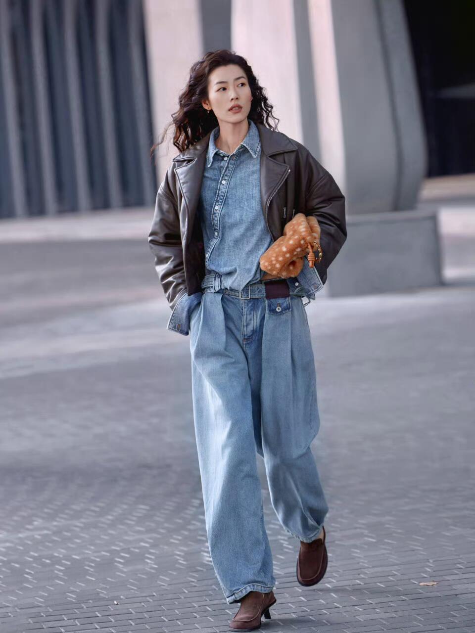 2026 Women’s GS Leather Jeans (EE404)