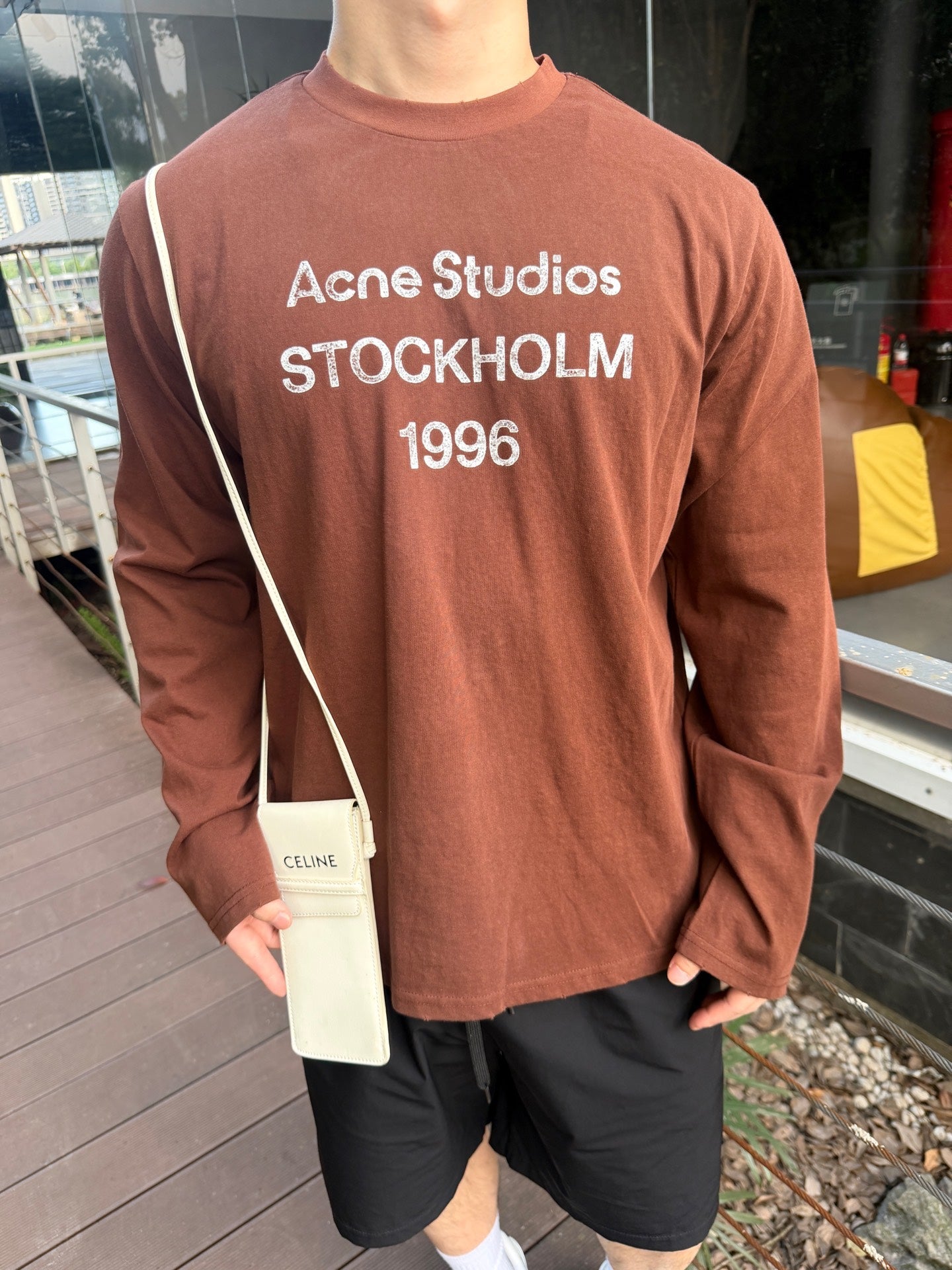 2026 New GS Long-Sleeved T-Shirt with Distressed Printed Logo (CC975-A40)