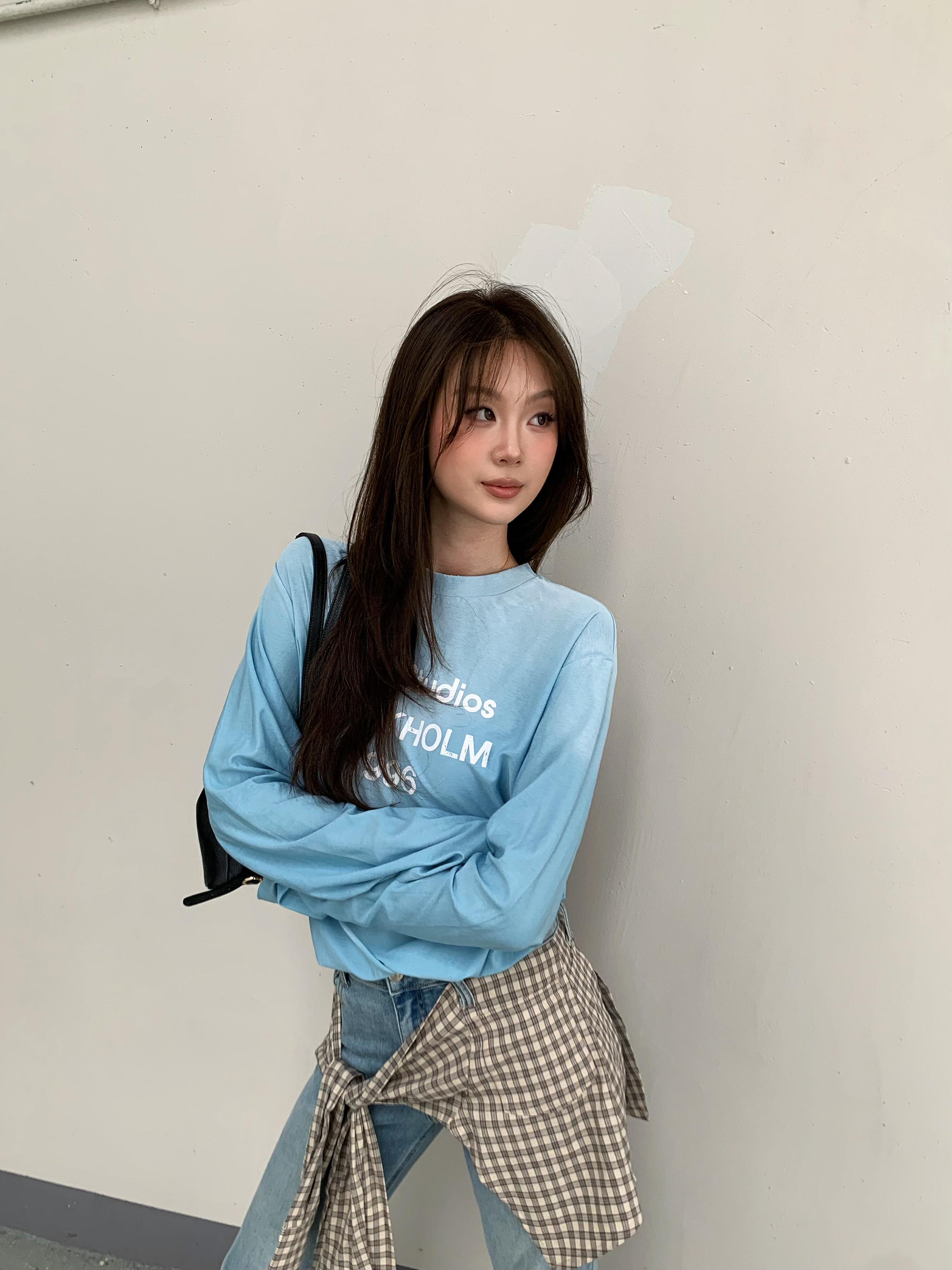 2026 New GS Long-Sleeved T-Shirt with Distressed Printed Logo (CC975-A40)