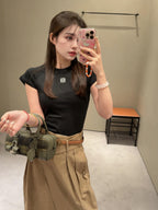 2026 Women’s GS Embroidered Short-Sleeved Top (EE412)