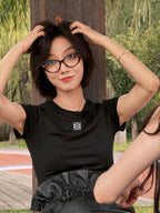 2026 Women’s GS Embroidered Short-Sleeved Top (EE412)
