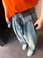 2026 New GS Leather Patch Jeans (BB828-B70)