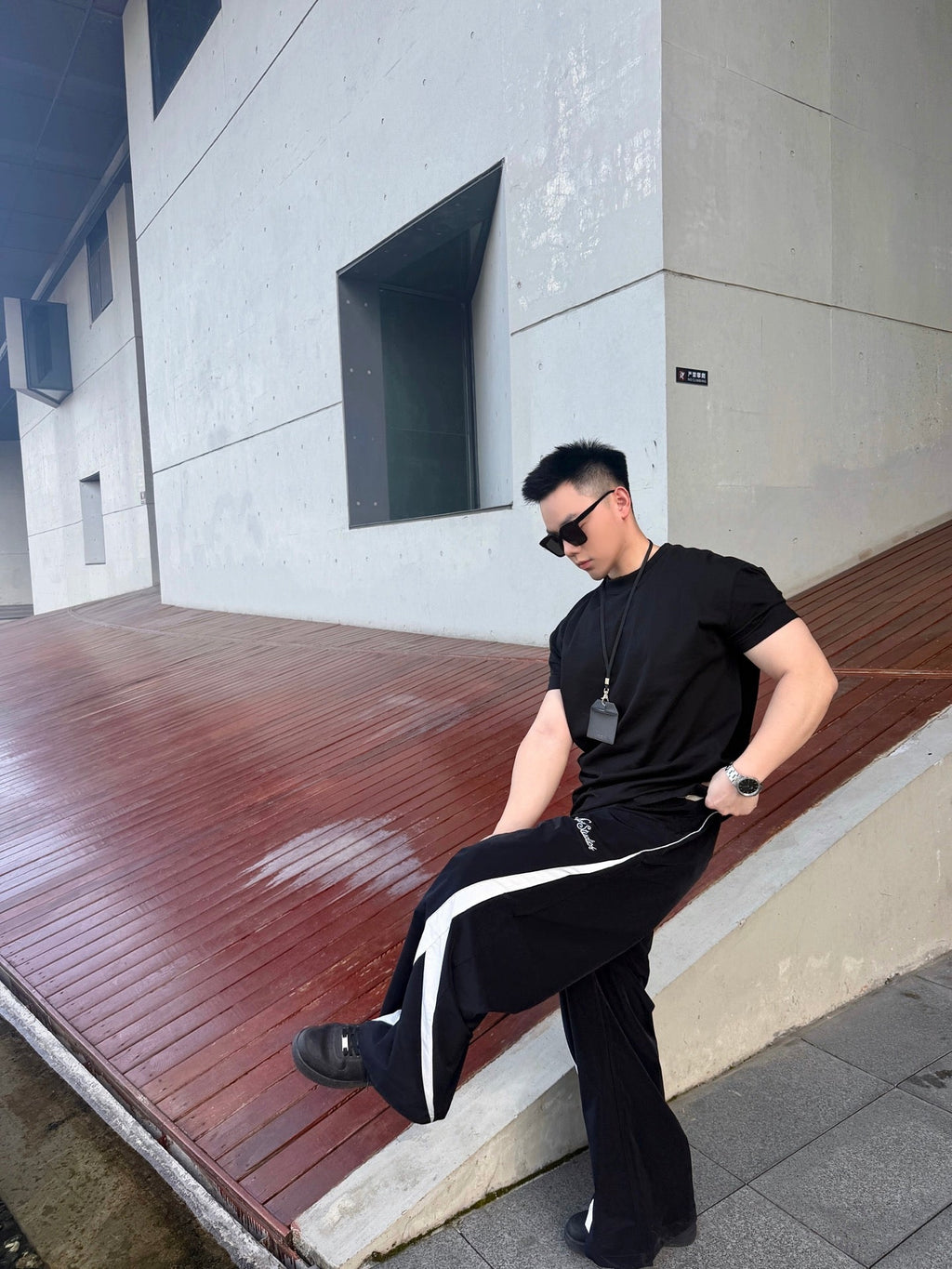 2026 New GS Embroidered Logo Trousers (BB811-B45)