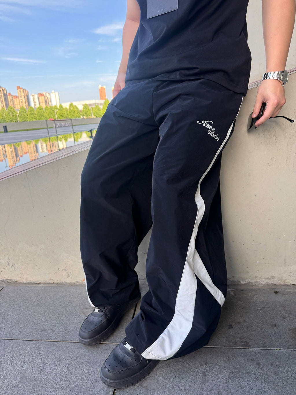 2026 New GS Embroidered Logo Trousers (BB811-B45)