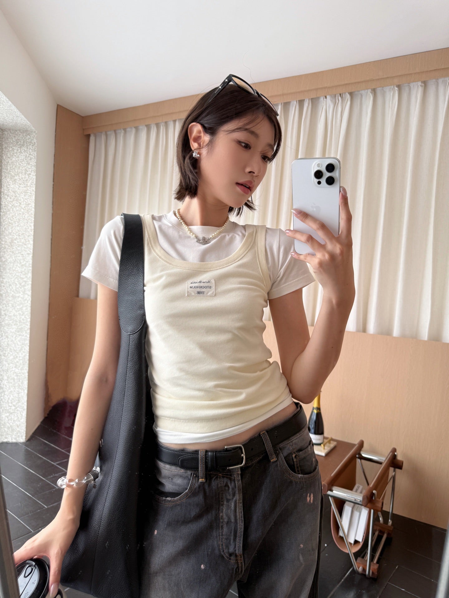 2026 Women's GS Faux Two-Piece Short-Sleeved Top (FF701)