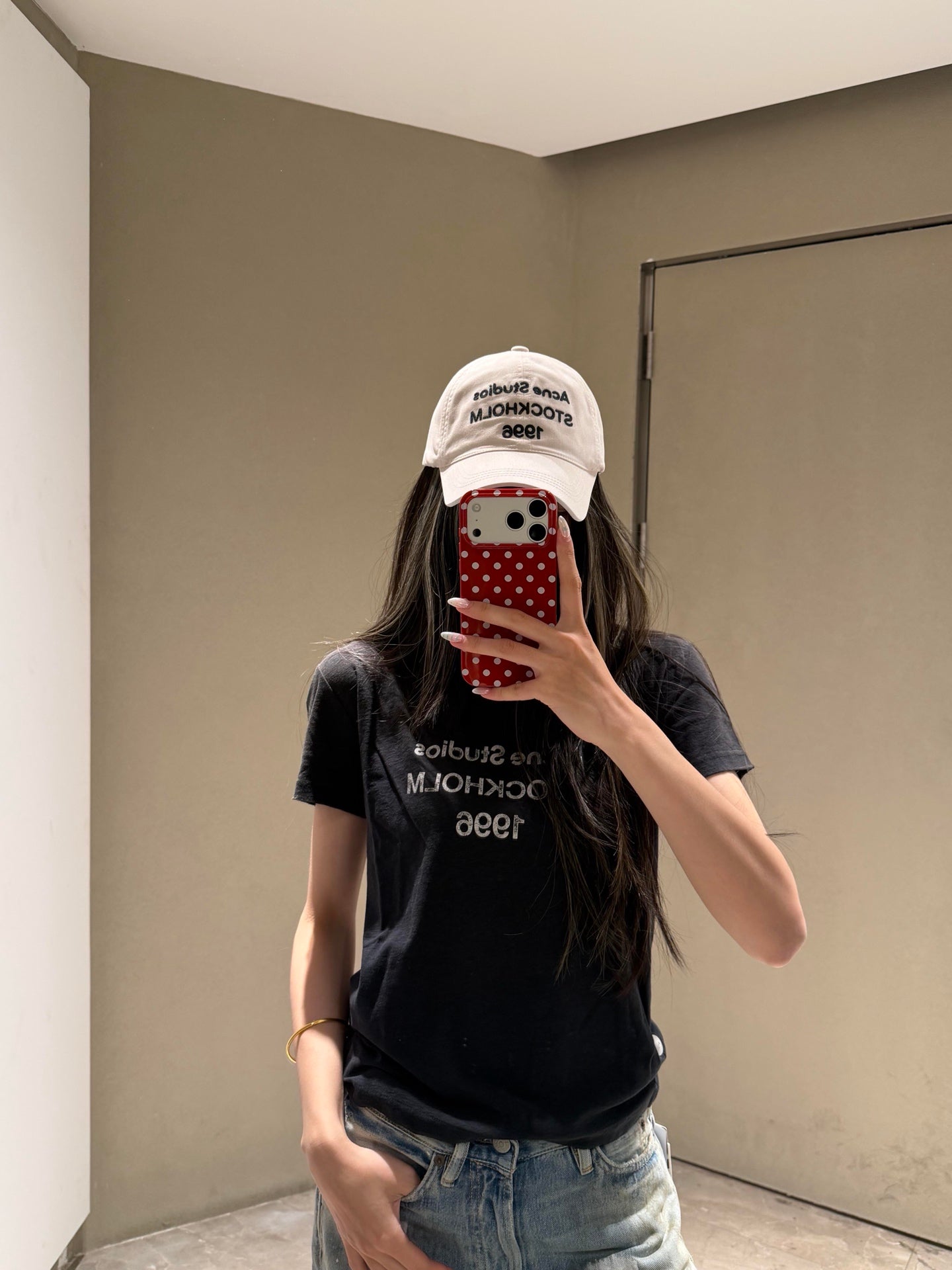 2026 Women’s GS Short-Sleeved T-Shirt with Screen-Printed Distressed Logo (FF731)