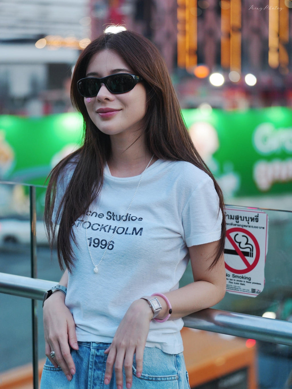 2026 Women’s GS Short-Sleeved T-Shirt with Screen-Printed Distressed Logo (FF731)