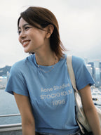 2026 Women’s GS Short-Sleeved T-Shirt with Screen-Printed Distressed Logo (FF731)