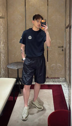 2026 New Mon Striped Logo Patch Short-Sleeved T-Shirt (AA612-A10)