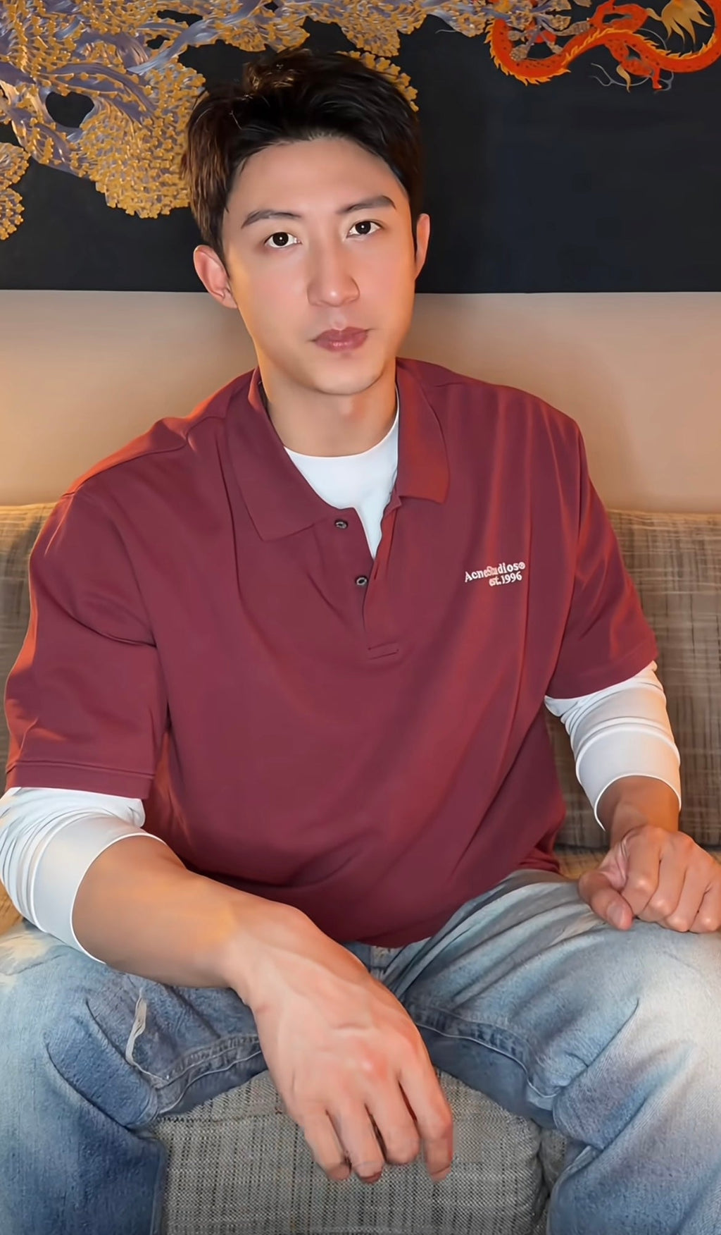 2026 New GS Embroidered Logo Polo Shirt (AA559-A35)