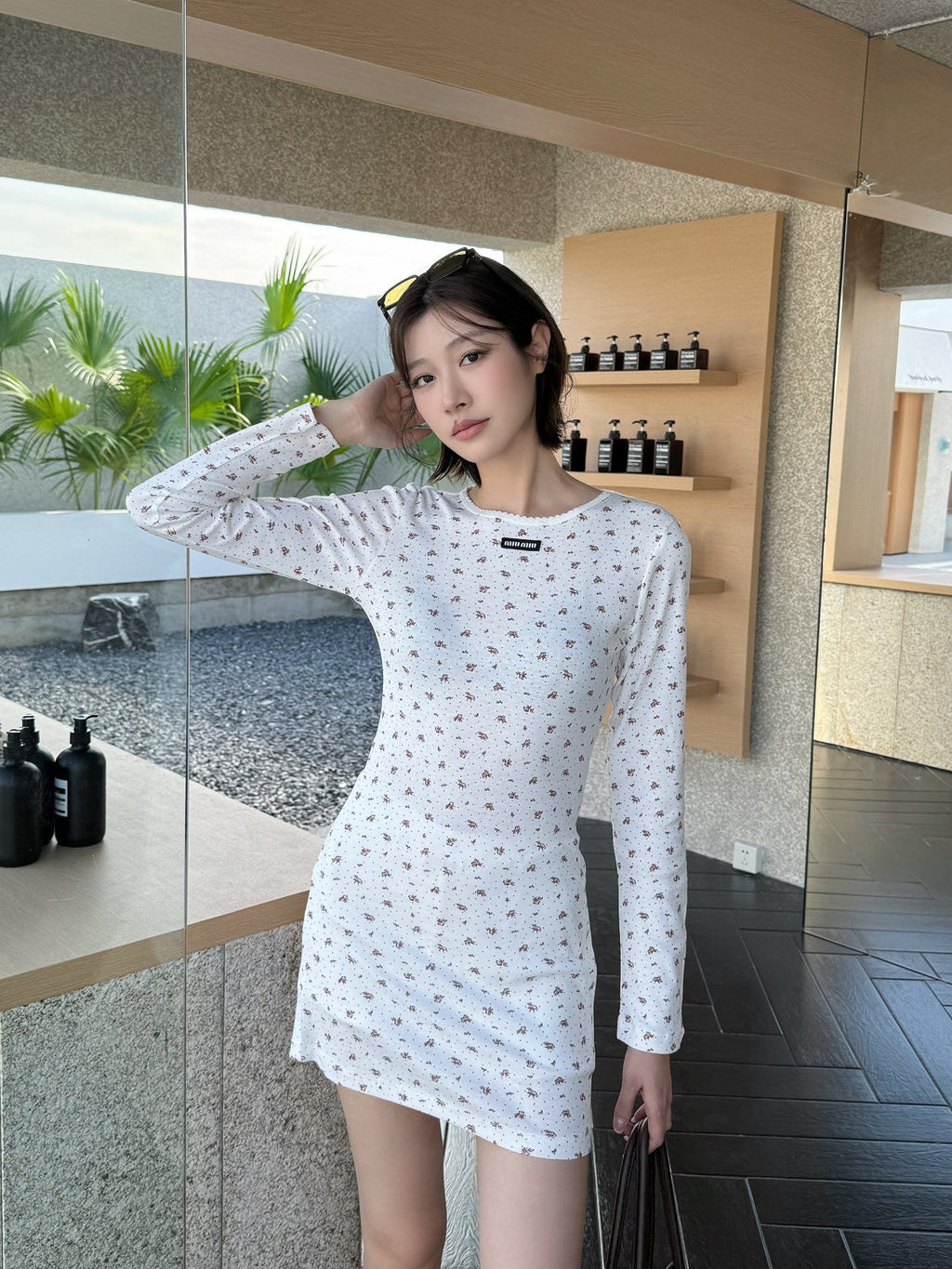 2026 Women’s GS Floral Long-Sleeved Dress (FF746)
