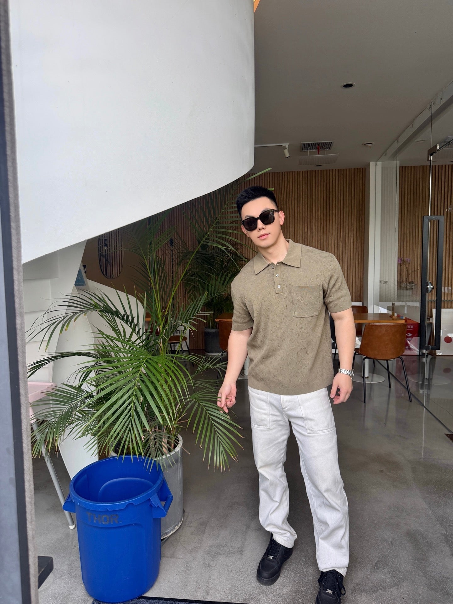 2026 New GS All-Over Print Mesh Polo Shirt (AA601-A90)