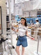 2026 Women’s GS -marked printed short-sleeved top (DD133)
