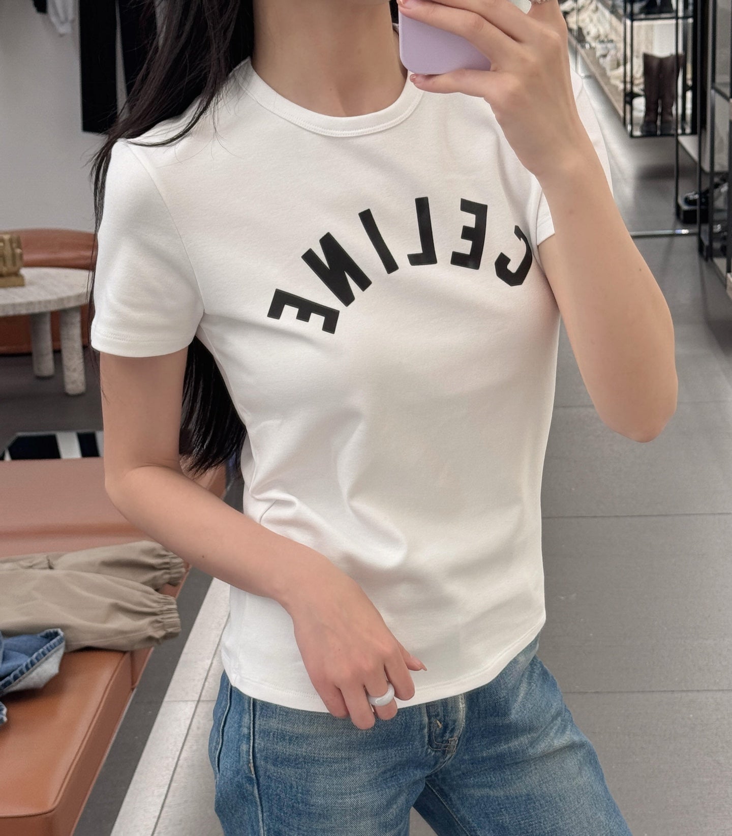 2026 Women’s GS -marked printed short-sleeved top (DD133)