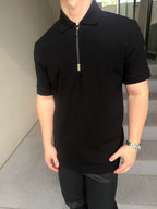 2026 New GS Logo Half-Zip Polo Shirt (BB812-A40)