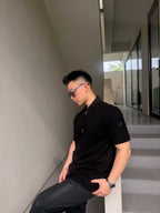 2026 New GS Logo Half-Zip Polo Shirt (BB812-A40)