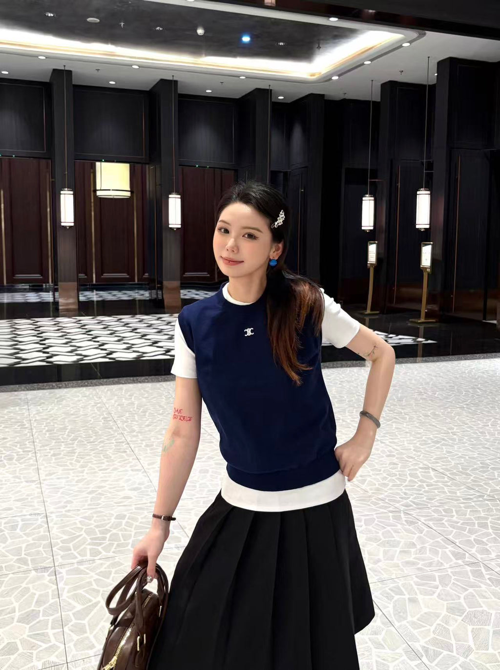 2026 Women's GS Logo Embroidered Sweater Vest (DD111)