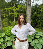 2026 Women’s GS Embroidered Linen Shirt (FF736)